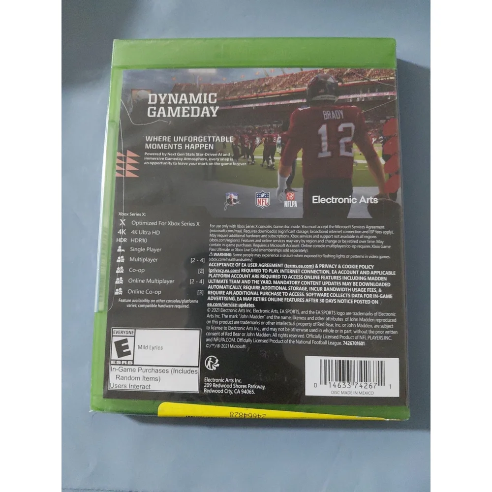 NFL Madden 22 Football Xbox Series x NEW SEALED by EA Sports Football Game